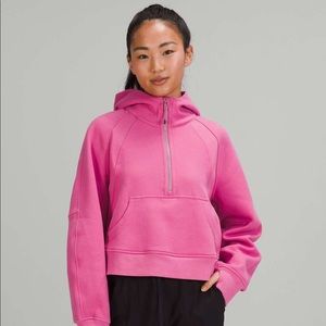Scuba half zip oversized hoodie